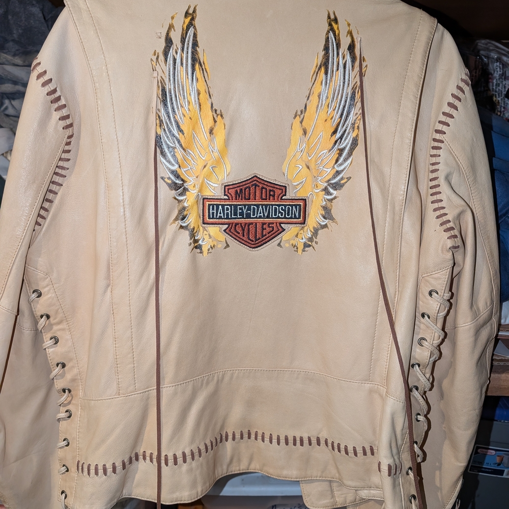 Harley-Davidson Women's Tan Leather Jacket